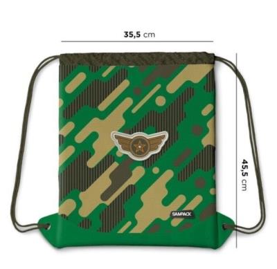 Opakowanie Worek szkolny 35,5x45,5cm moro