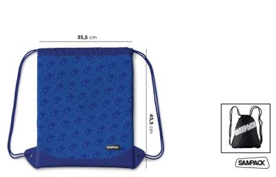 Opakowanie Worek szkolny 35,5x45,5cm niebieski