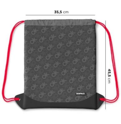 Opakowanie Worek szkolny 35,5x45,5cm OK grafit