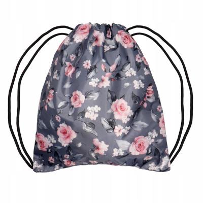 Worek szkolny Róże szary. Wydawca: incood.. SmakLiter.pl Opakowanie Worek szkolny Róże szary