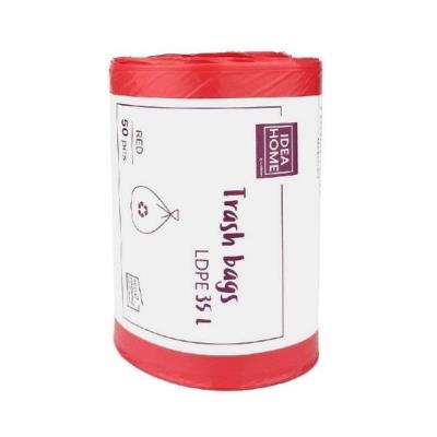 Opakowanie Worki na śmieci 35l czerwone 50szt