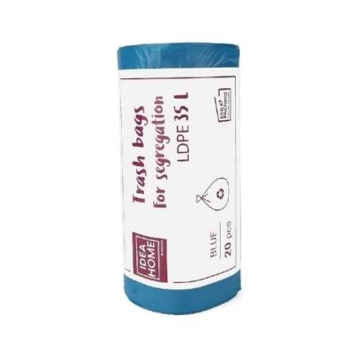 Opakowanie Worki na śmieci 35l niebieskie 20szt