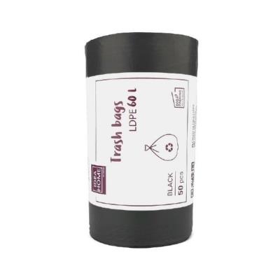 Opakowanie Worki na śmieci 60l czarne 50szt