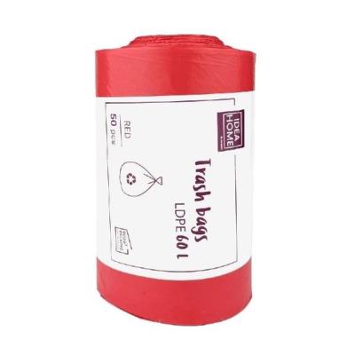 Opakowanie Worki na smieci 60l czerwone 50szt