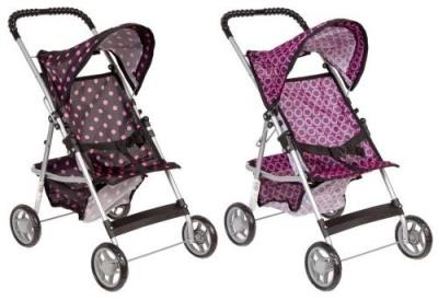 Opakowanie Wózek dla lalek czarno-różowy