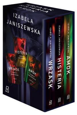 Wrzask / Histeria /Amok. Autor: Izabela Janiszewska. SmakLiter.pl Okładka książki Wrzask / Histeria /Amok