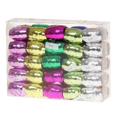 Opakowanie Wstążka kokon metal 5m mix (50szt) ROZETTE