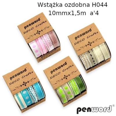 Opakowanie Wstążka ozdobna 10mmx1,5m 4szt (12kpl)