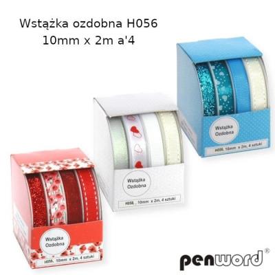 Opakowanie Wstążka ozdobna 10mmx2m 4szt (12kpl)