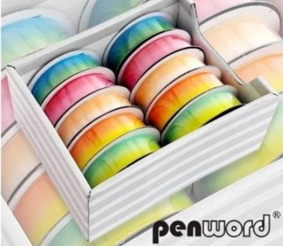 Opakowanie Wstążka ozdobna tęczowa 25mmx2m (10szt)