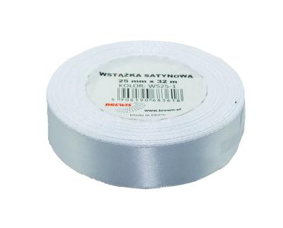 Opakowanie Wstążka satynowa biała 25mmx32m