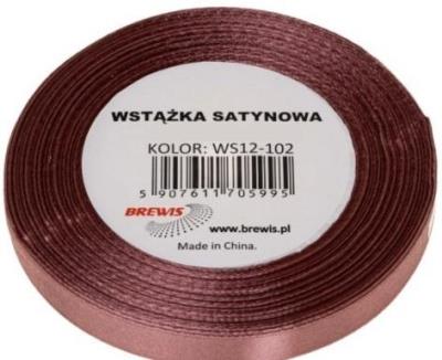 Wstążka satynowa brudny róż 25mm x 32m. Wydawca: Brewis. SmakLiter.pl Opakowanie Wstążka satynowa brudny róż 25mm x 32m