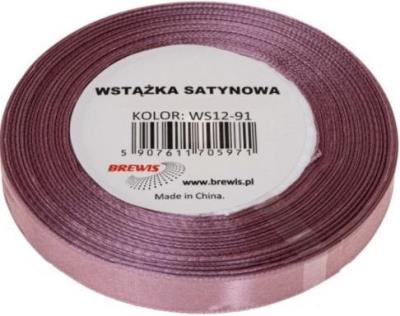 Wstążka satynowa ciemny róż 38mm x 32m. Wydawca: Brewis. SmakLiter.pl Opakowanie Wstążka satynowa ciemny róż 38mm x 32m