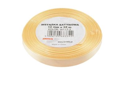 Opakowanie Wstążka satynowa ecru 12mmx32m