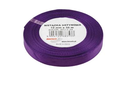 Opakowanie Wstążka satynowa fioletowa 12mmx32m