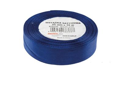 Opakowanie Wstążka satynowa granatowy 25mmx32m