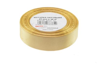 Opakowanie Wstążka satynowa jasna beżowa 25mmx32m