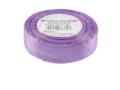 Opakowanie Wstążka satynowa jasna fioletowa 25mmx32m