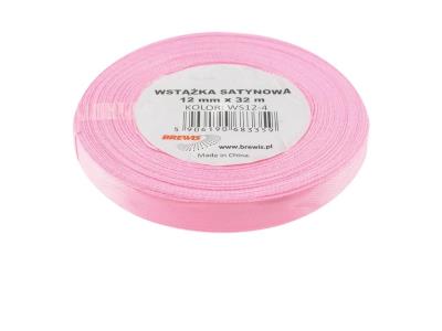 Opakowanie Wstążka satynowa jasna różowa 12mmx32m