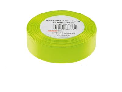 Opakowanie Wstążka satynowa jasna zielona 25mmx32m