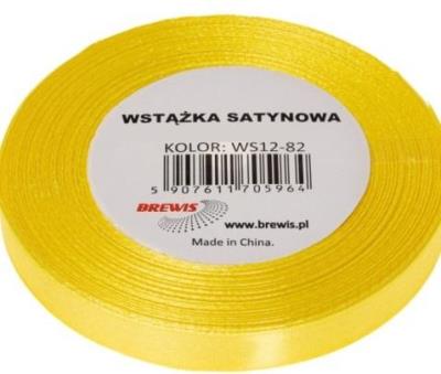 Wstążka satynowa kanarkowy 6mm x 32m. Wydawca: Brewis. SmakLiter.pl Opakowanie Wstążka satynowa kanarkowy 6mm x 32m