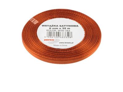 Opakowanie Wstążka satynowa miedziana 6mmx32m 2szt