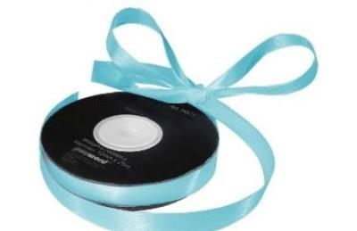 Opakowanie Wstążka satynowa niebieska 12mmx25m (5szt)