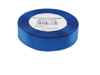 Opakowanie Wstążka satynowa niebieska 25mmx32m