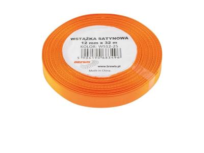 Opakowanie Wstążka satynowa pomarańczowa 12mmx32m