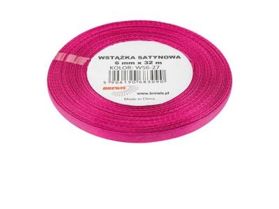 Opakowanie Wstążka satynowa purpura 6mmx32m 2szt