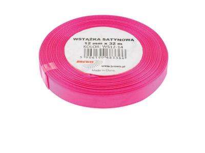 Opakowanie Wstążka satynowa różowa 12mmx32m