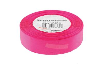 Opakowanie Wstążka satynowa różowa 25mmx32m