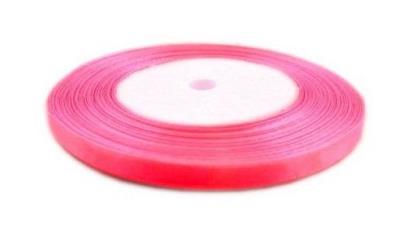 Opakowanie Wstążka satynowa różowa 6mmx32m 2szt