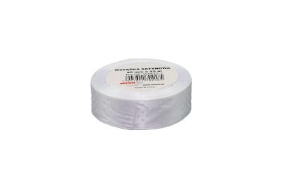 Opakowanie Wstążka satynowa w kropki biała 25mmx22m