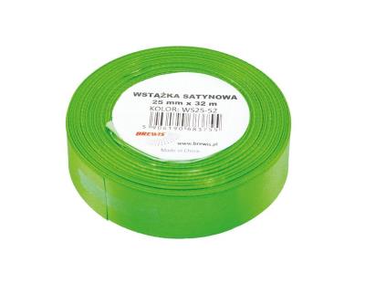 Opakowanie Wstążka satynowa zielona 25mmx32m