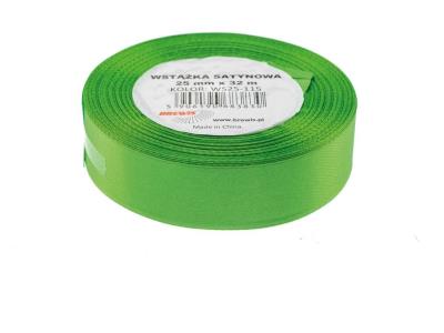 Opakowanie Wstążka satynowa zielona 25mmx32m