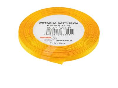 Opakowanie Wstążka satynowa złota 6mmx32m 2szt