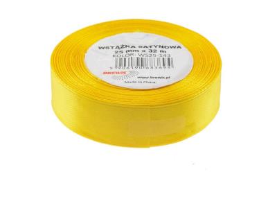 Opakowanie Wstążka satynowa żółta 25mmx32m
