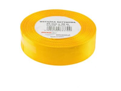 Opakowanie Wstążka satynowa żółty 25mmx32m