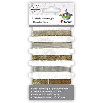 Opakowanie Wstążki 10mm 5x2m złote