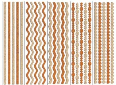 Opakowanie Wstążki samoprzylepne z brokatem 8x31cm