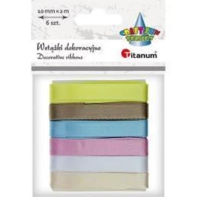 Opakowanie Wstążki satynowe 10mm/2m 6 kolorów