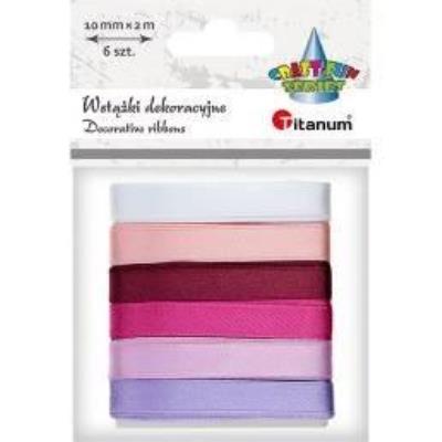 Opakowanie Wstążki satynowe 10mm/2m 6 kolorów
