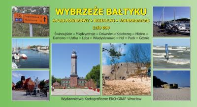 Okładka książki Wybrzeże Bałtyku - atlas rowerowy