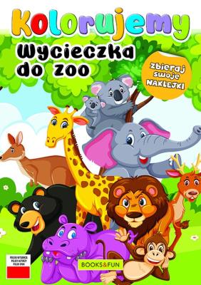 Okładka książki Wycieczka do zoo. Kolorujemy