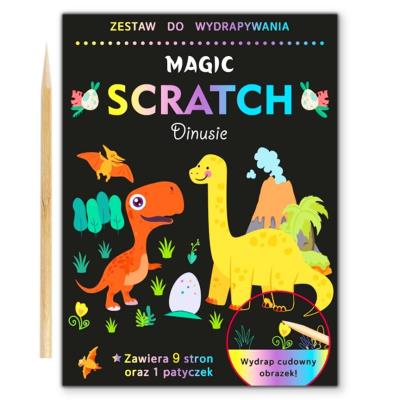 Wydrapywanka Dinusie. Wydawca: Tobby. SmakLiter.pl Opakowanie Wydrapywanka Dinusie