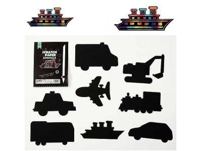 Wydrapywanka pojazdy 8 kart. Wydawca: ADAR. SmakLiter.pl Opakowanie Wydrapywanka pojazdy 8 kart