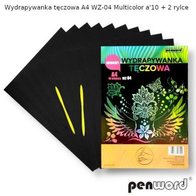 Opakowanie Wydrapywanka tęczowa A4 multicolor WZ-04