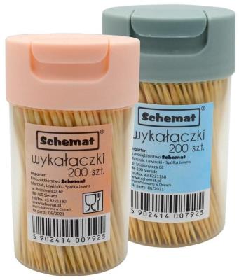 Opakowanie Wykałaczki 200szt MIX