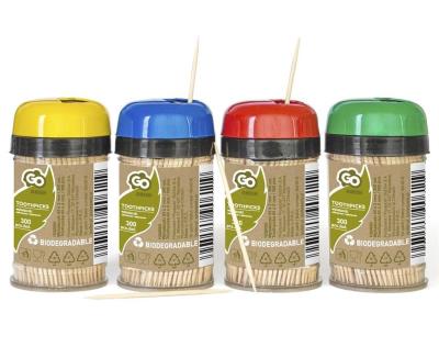 Opakowanie Wykałaczki w pudełku plastikowym 65x2mm MIX 300szt